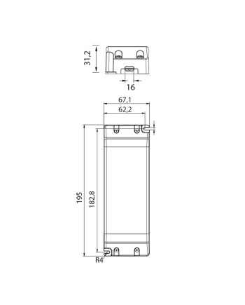DRIVER TENSION CONSTANTE IP20 24VDC  250W (SNP250-24VL)